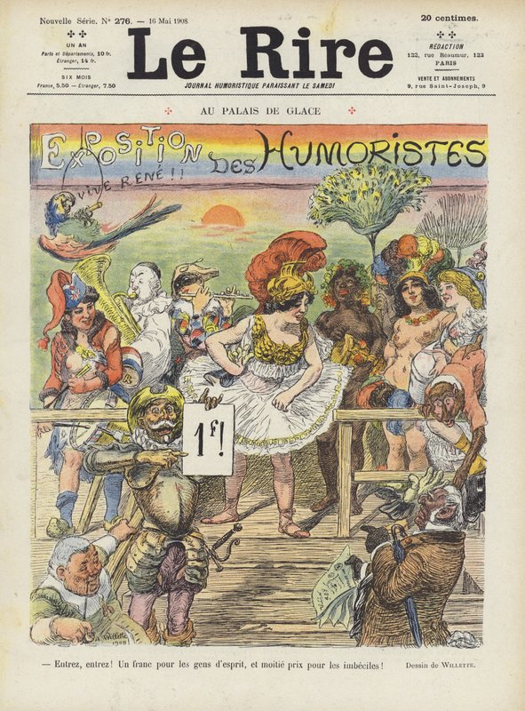 Ilustración para Le Rire de Adolphe Leon Willette
