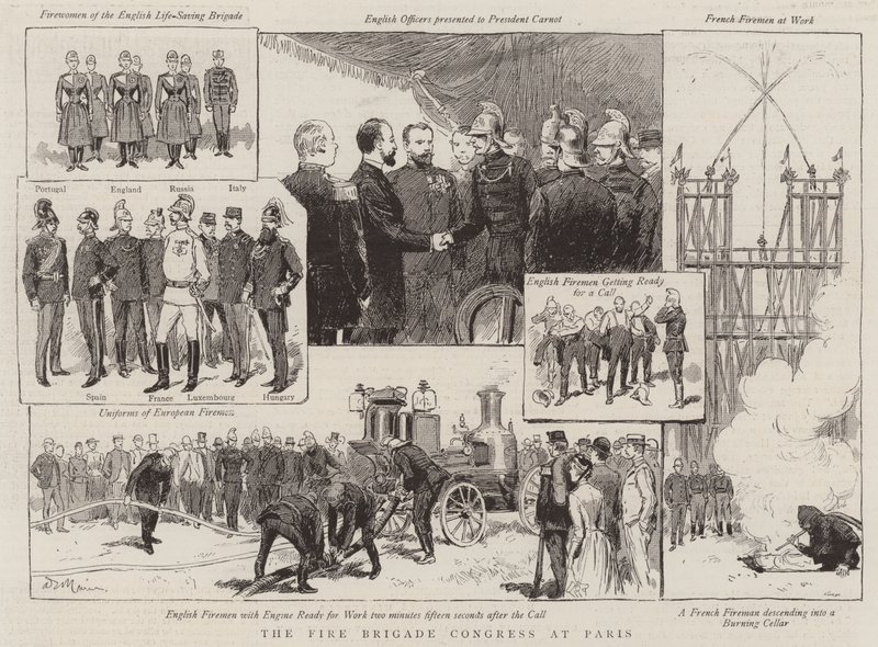 El Congreso de Bomberos en París de Adrien Emmanuel Marie