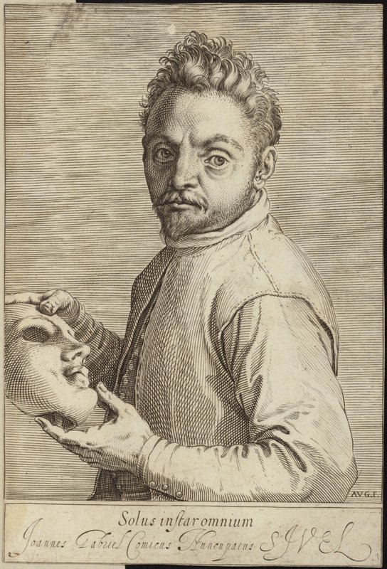 Retrato de Giovanni Gabrielli de Agostino Carracci