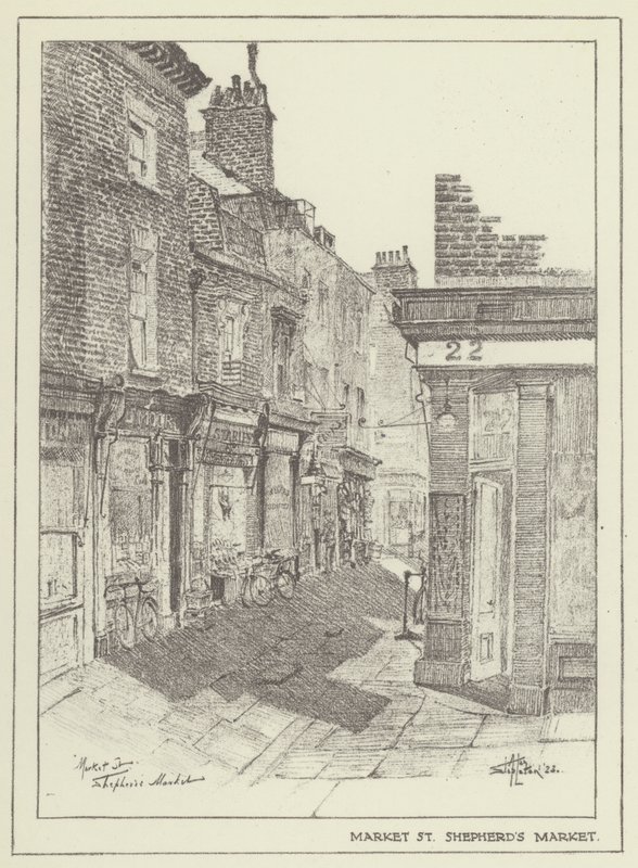 Calle del Mercado, Mercado de Shepherds de Alan Stapleton