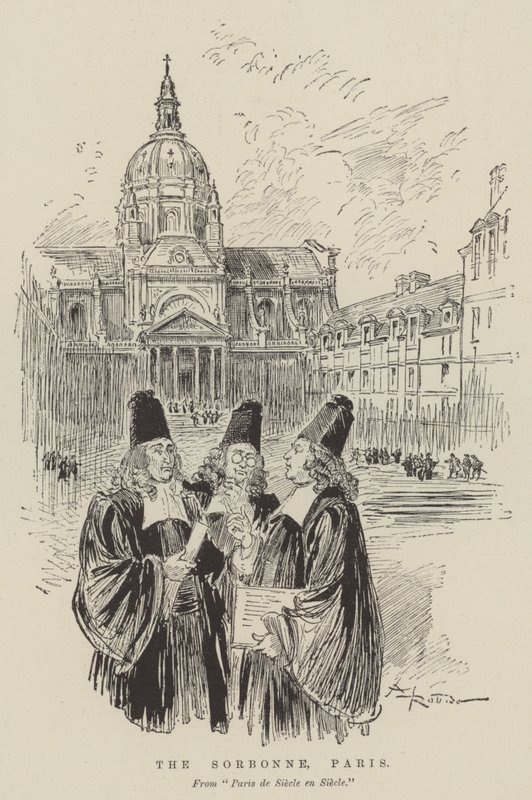 La Sorbona, París de Albert Robida