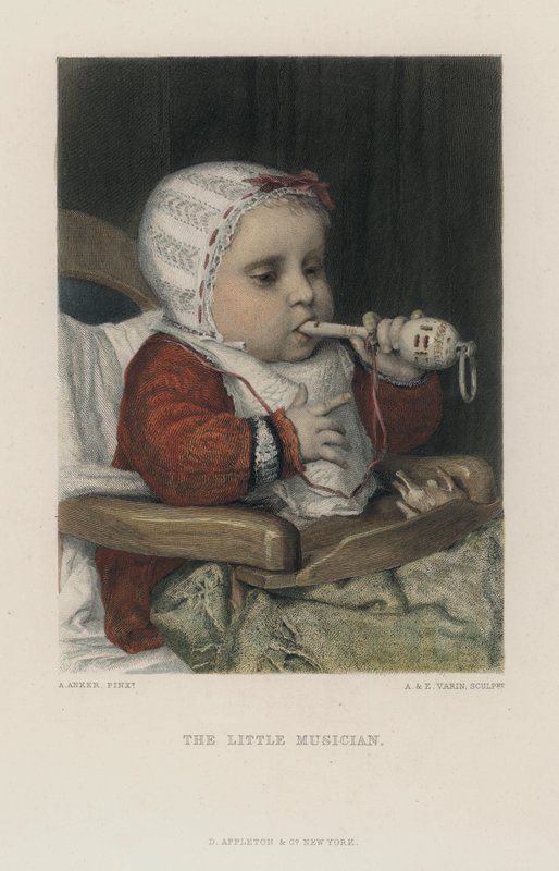 El pequeño músico de Albert Anker