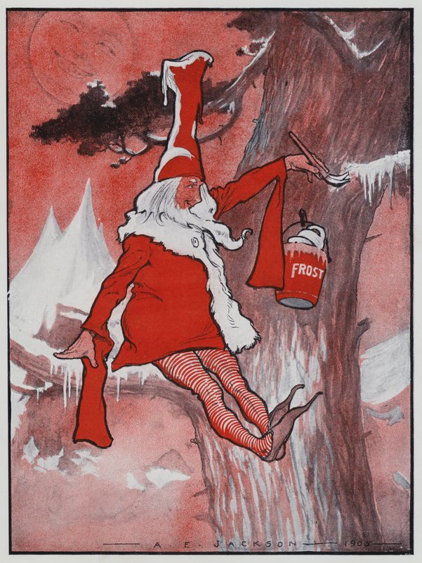 Jack Frost (litografía en color) de Albert Edward Jackson