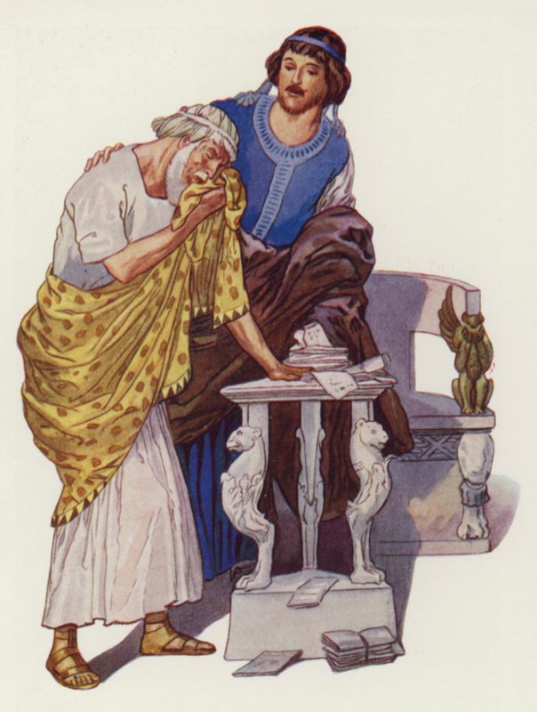 Shakespeare: Timón de Atenas (litografía en color) de Albert Edward Jackson