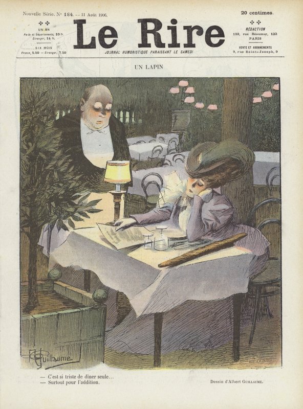 Ilustración para Le Rire de Albert Guillaume