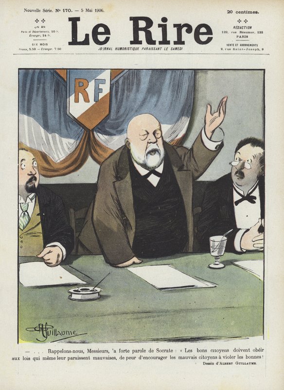 Ilustración para Le Rire de Albert Guillaume
