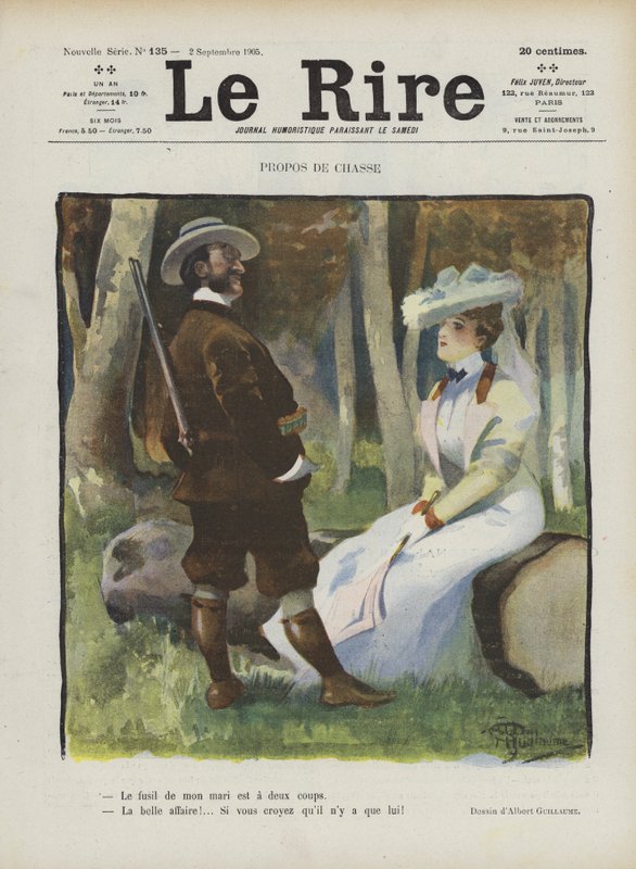 Ilustración para Le Rire de Albert Guillaume