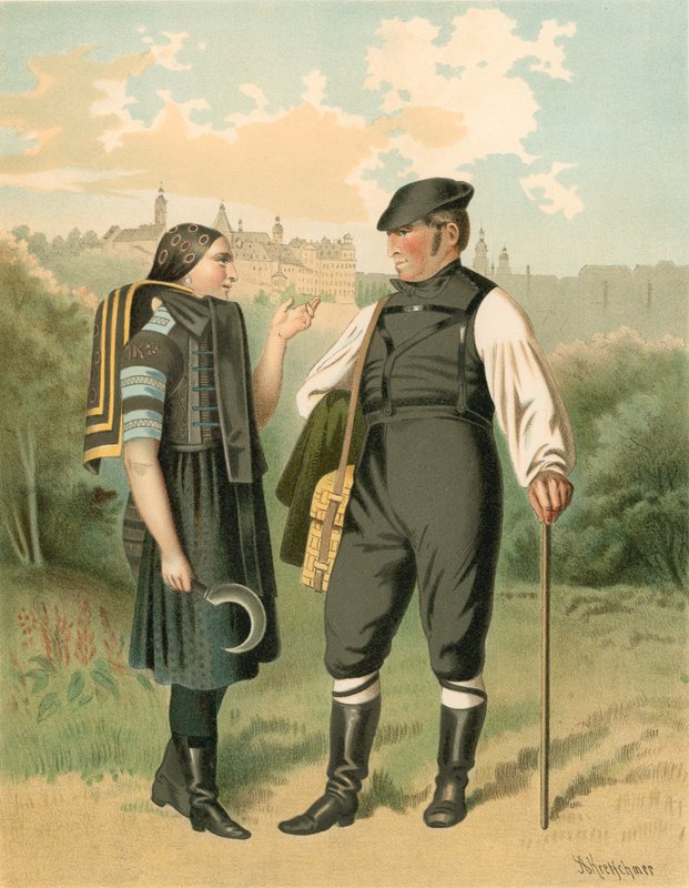 Traje alemán, Allenburg de Albert Kretschmer