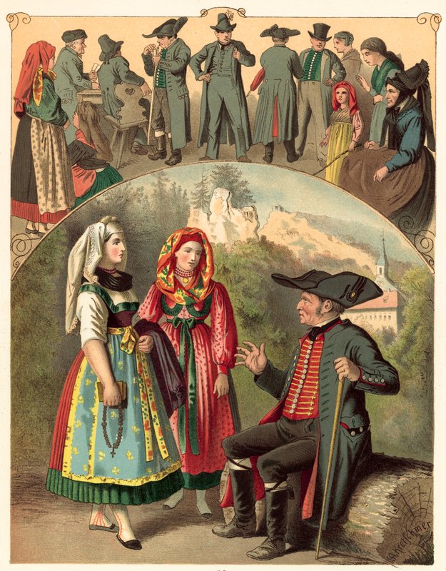 Traje alemán, Bayern Frankische-Schweiz de Albert Kretschmer