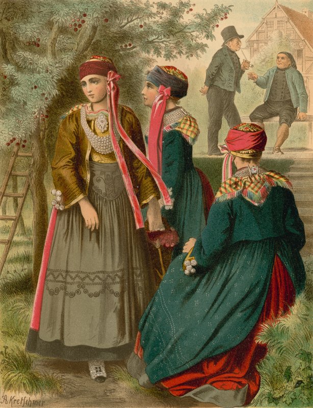 Traje alemán, Hannover, Das alte Land de Albert Kretschmer