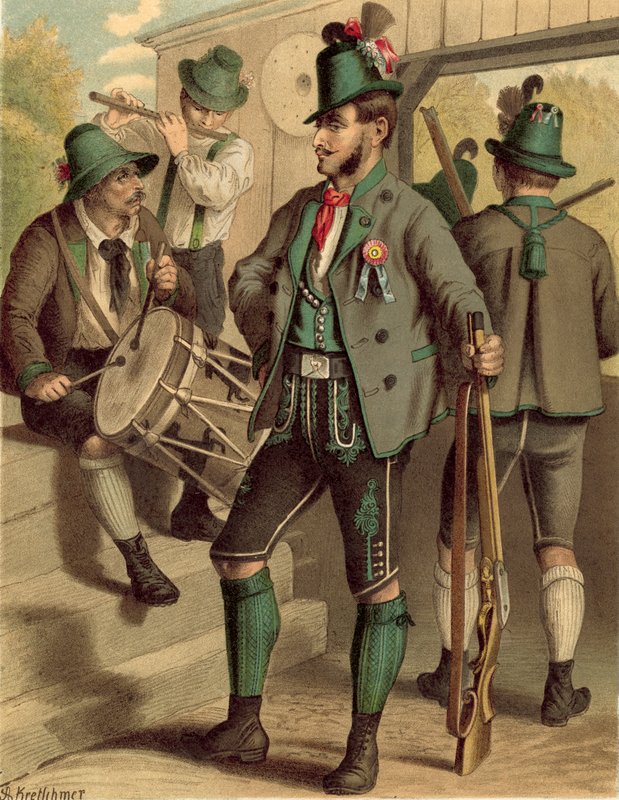 Traje alemán, Oesterreich, Steiermark de Albert Kretschmer