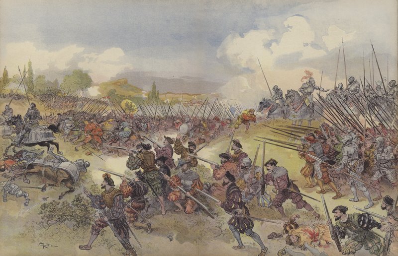 Batalla de Cerisoles de Albert Robida