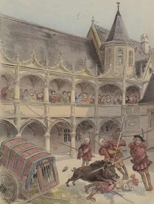 El jabalí de Amboise de Albert Robida