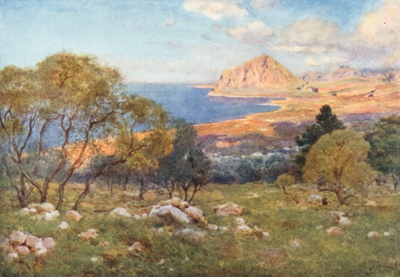 Monte Cofano desde Portarella, Trapani de Alberto Pisa