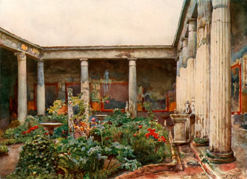 Peristilo de la Casa de los Vettii de Alberto Pisa
