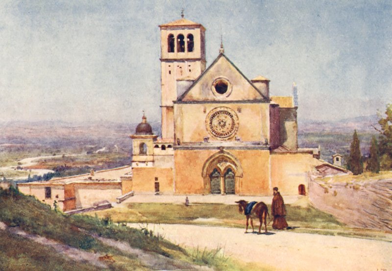 San Francisco de Asís (litografía en color) de Alberto Pisa