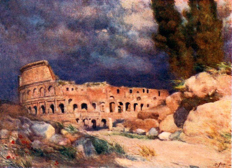 El Coliseo en una tormenta de Alberto Pisa