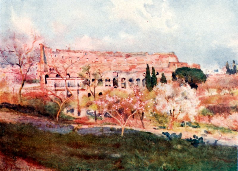 El Coliseo en un día de primavera de Alberto Pisa