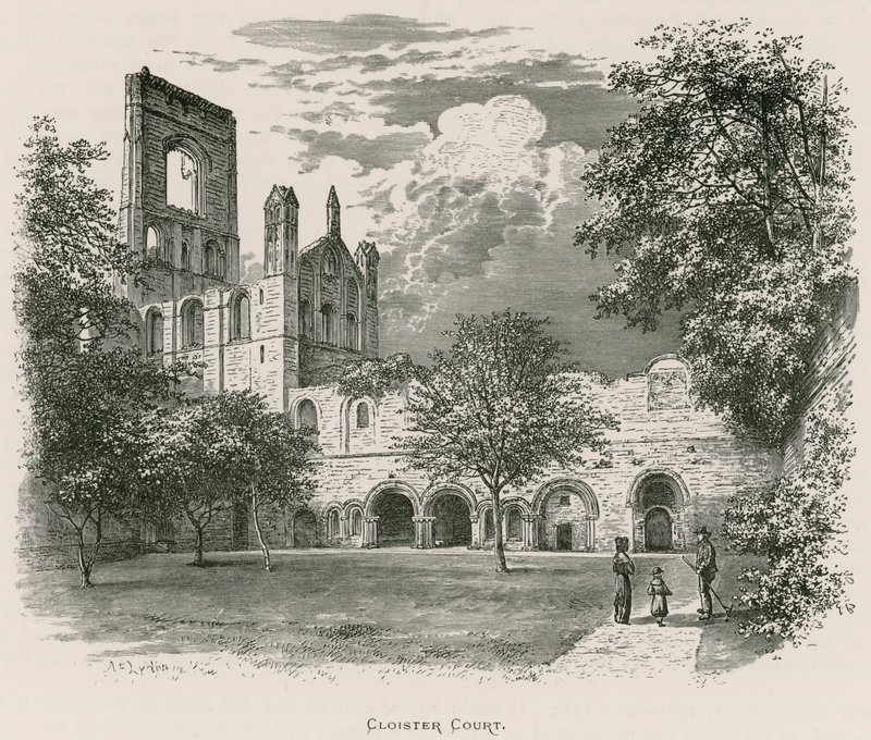 Abadía de Kirkstall, Patio del Claustro de Alexander Francis Lydon
