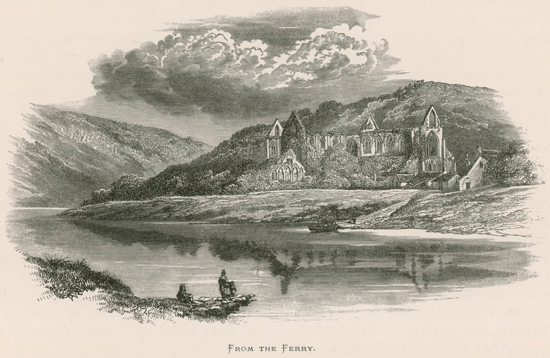 Abadía de Tintern, desde el ferry de Alexander Francis Lydon