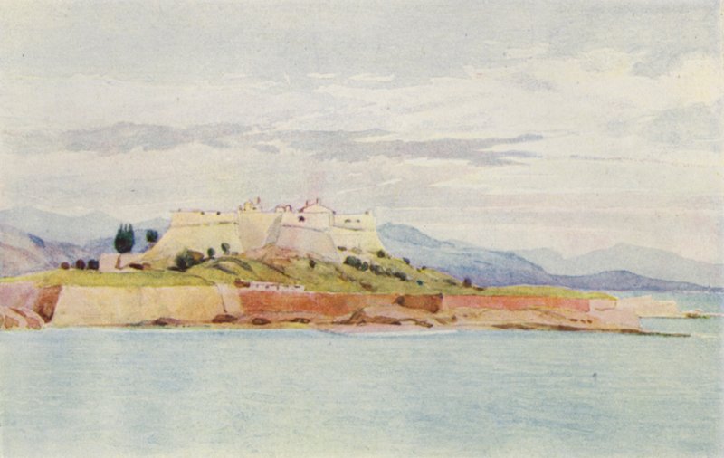 Antibes (litografia en color) de Alexander Henry Hallam Murray