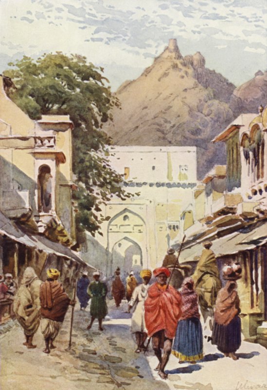 La Calle Principal de Alwar de Alexander Henry Hallam Murray