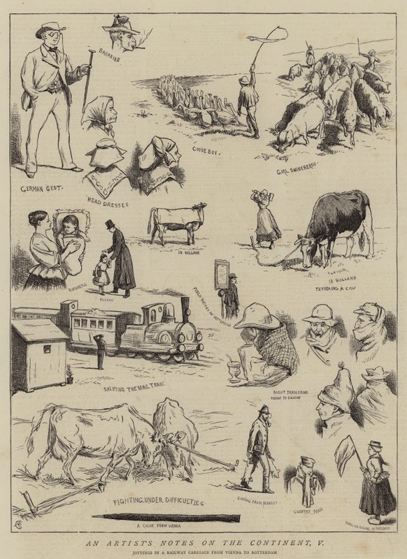 Notas de un artista en el continente, V de Alfred Chantrey Corbould