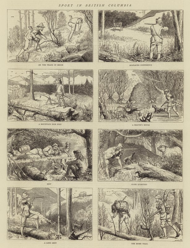 Deporte en Columbia Británica de Alfred Chantrey Corbould