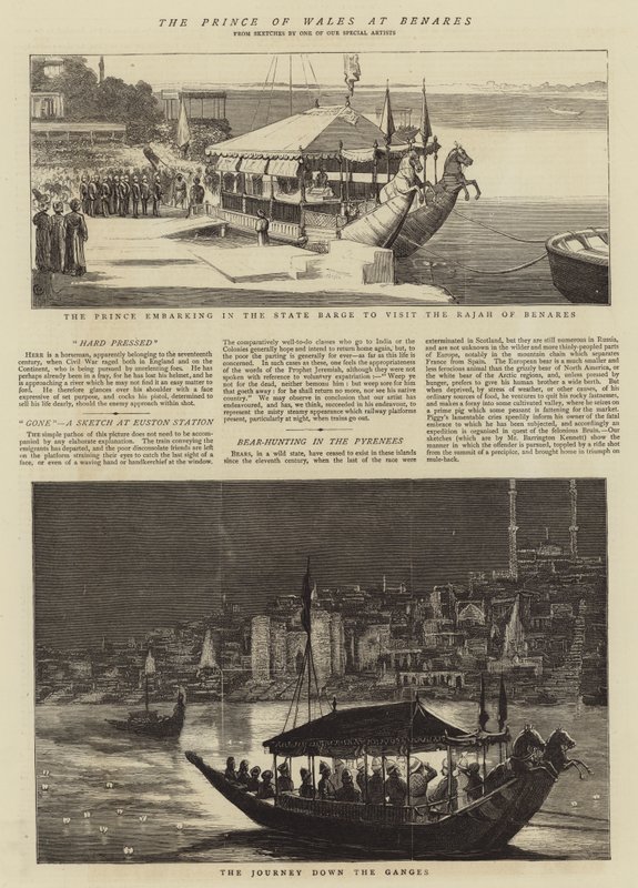 El Príncipe de Gales en Benarés de Alfred Chantrey Corbould