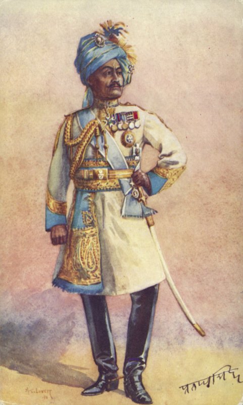 Mayor-General Maharaja Sir Pratap Singh Bahadur, soldado indio de Alfred Crowdy Lovett