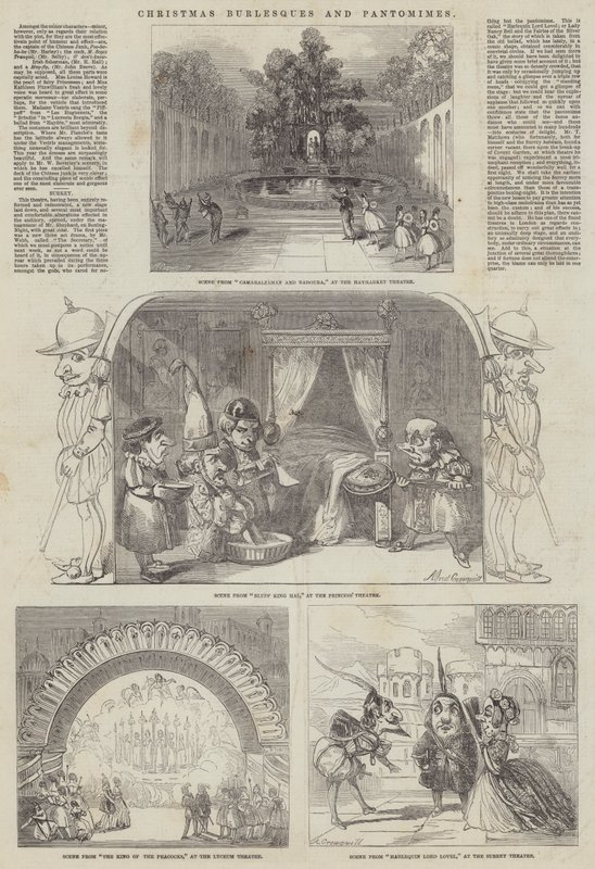 Burlescos y pantomimas navideñas de Alfred Crowquill