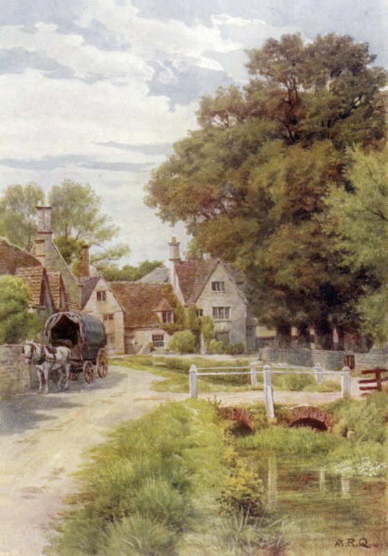 Ashton Keynes, el río Támesis infantil de Alfred Robert Quinton