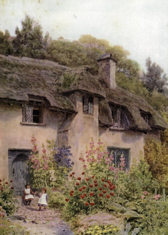 Jardín de cabaña, Selworthy, Somerset de Alfred Robert Quinton
