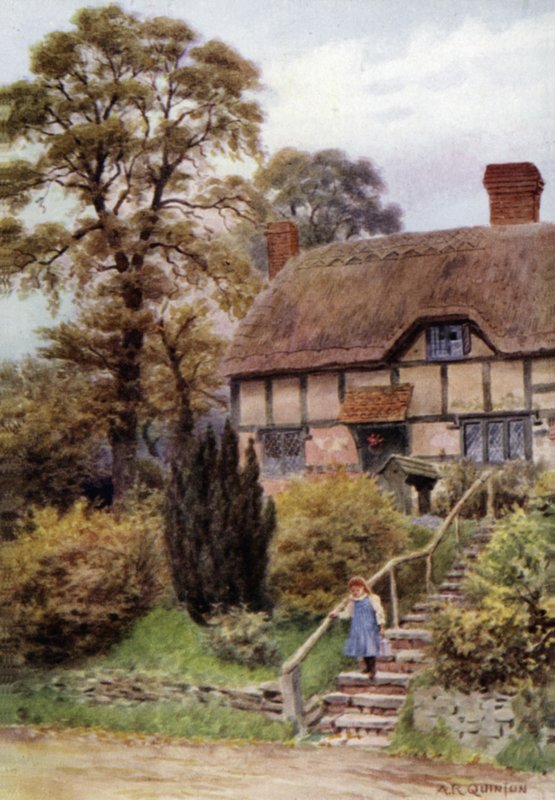 Escaleras de la cabaña, Ardington, Berkshire de Alfred Robert Quinton