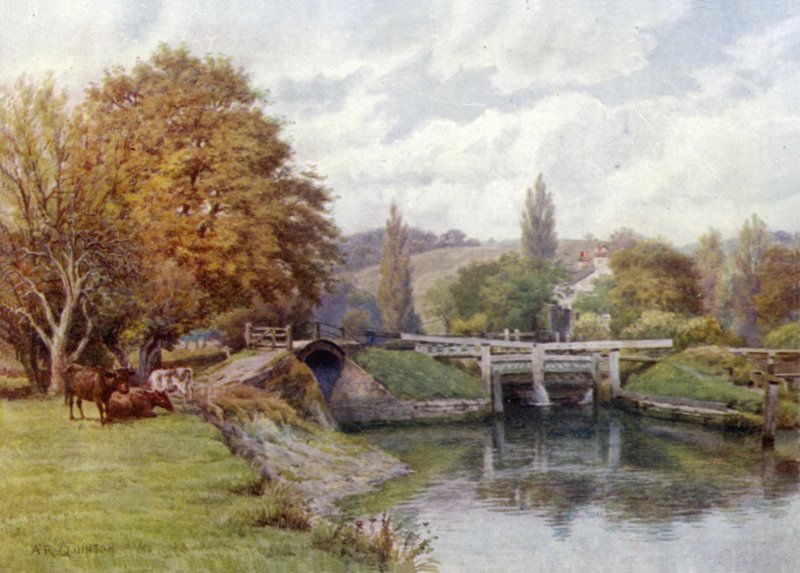 Mapledurham Lock de Alfred Robert Quinton