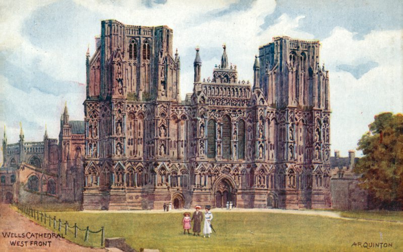 Catedral de Wells, fachada oeste de Alfred Robert Quinton