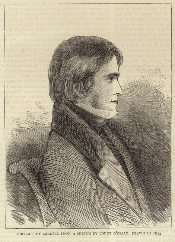 Retrato de Thomas Carlyle de Alfred Comte d