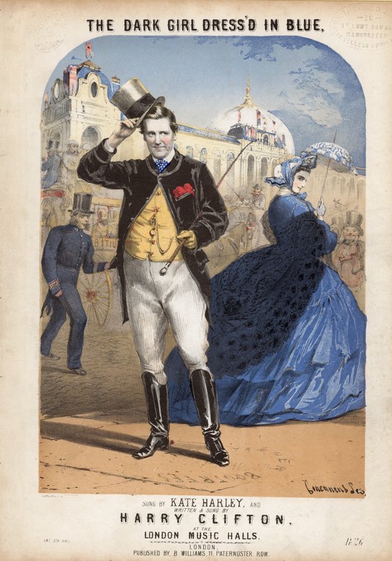 La Chica Oscura Vestida de Azul de Alfred Concanen