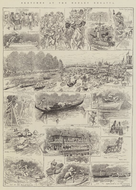 Bocetos en la Regata de Henley de Alfred Courbould