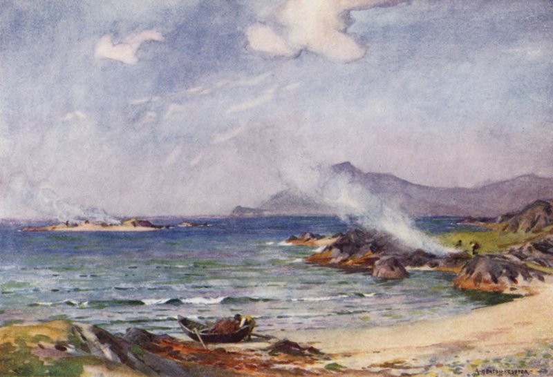 Quema de algas, Renvyle de Alfred Heaton Cooper