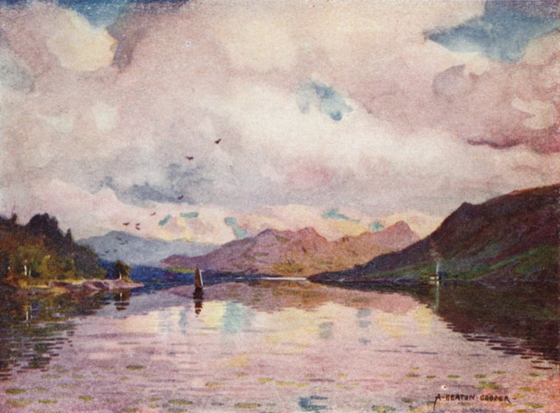 Reflejos, Kylemore Lough de Alfred Heaton Cooper