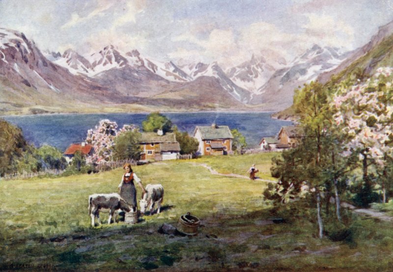 Romsdal Fjord, desde Naes de Alfred Heaton Cooper