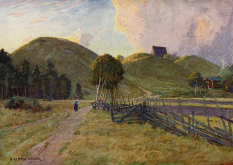 Los Túmulos Reales, Upsala de Alfred Heaton Cooper