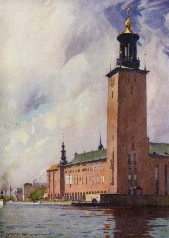 el ayuntamiento, Estocolmo de Alfred Heaton Cooper