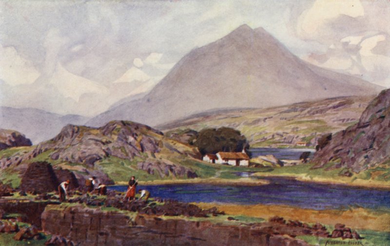 Recolectores de turba, Connemara de Alfred Heaton Cooper