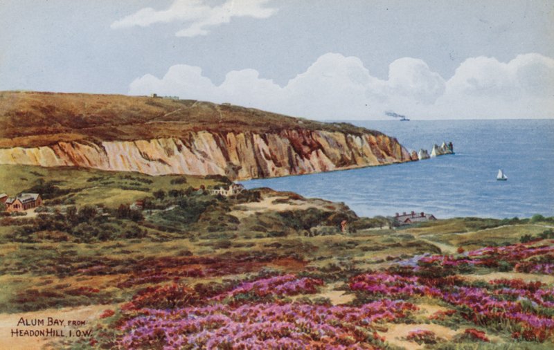 Bahía de Alum, desde Headon Hill, IOW de Alfred Robert Quinton