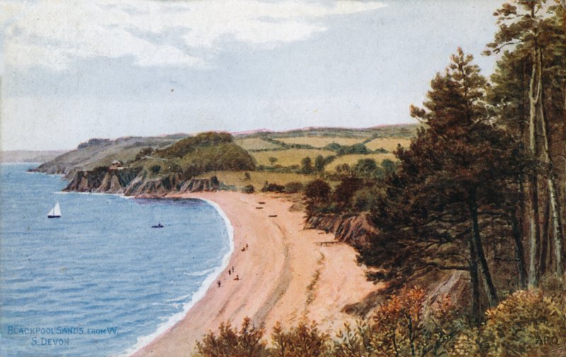 Arenas de Blackpool, desde W, S Devon de Alfred Robert Quinton