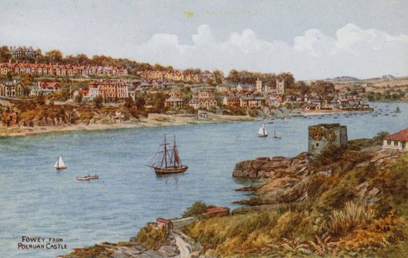 Fowey, desde el castillo de Polruan de Alfred Robert Quinton