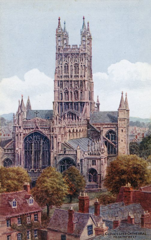 Catedral de Gloucester, desde el oeste de Alfred Robert Quinton