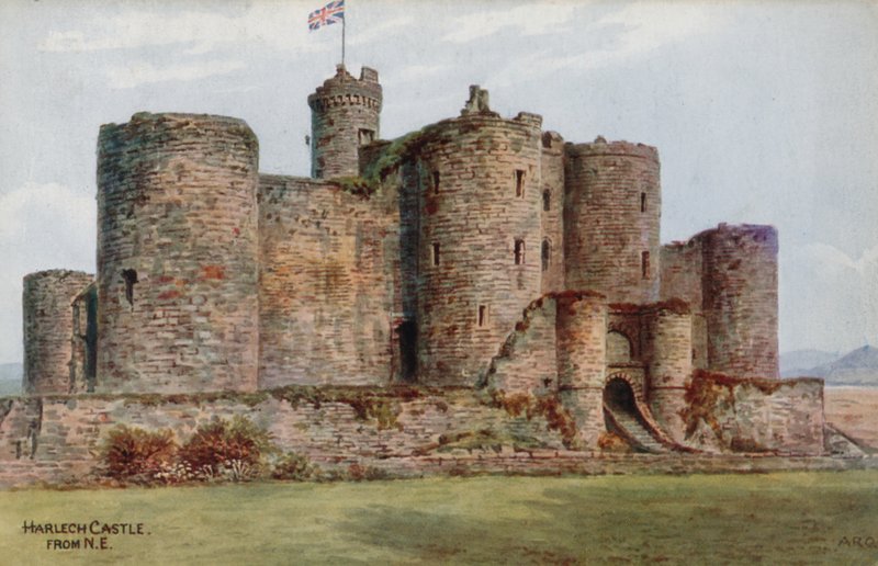 Castillo de Harlech, desde el NE de Alfred Robert Quinton